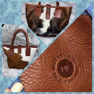 MF Matt Fothergill Cow Hair Sheet Tote - Genuine Leather